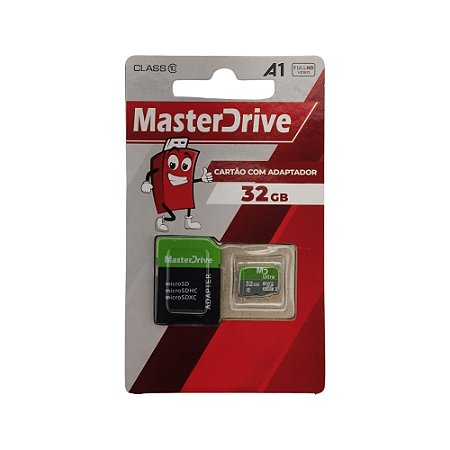 Cartão De Memória Micro SD MasterDrive Class 10 - 32GB