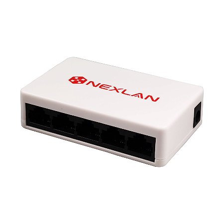 Switch 5 Portas Fast Ethernet 10/100Mbps - Nexlan S500F
