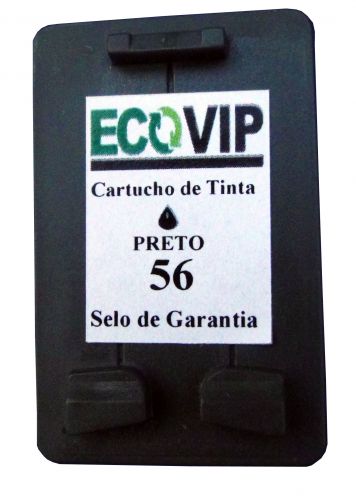 Cartucho Para Impressora Hp Photosmart 7150 - Hp 56 (c6656) Compatível Novo - Ecovip