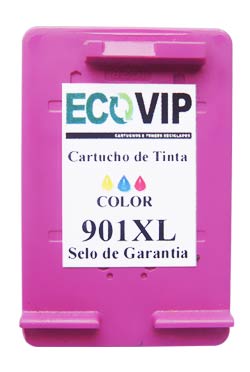 CARTUCHO DE TINTA COMPATÍVEL COM HP 901XL 901 CC656AB COLORIDO | J4580 J4680 J4660 J4500 J4550 Ecovip