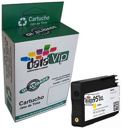 Cartucho Hp 951 Xl Amarelo Compatí­vel Datavip