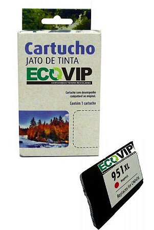 Cartucho Hp 951 Xl Magenta Compatí­vel Ecovip