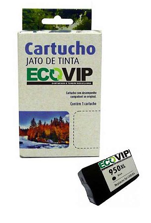 Cartucho Hp 950xl Bk Compatí­vel Ecovip