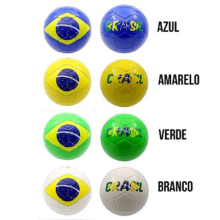 Bola De Futebol Campo Quadra Brasil Couro Sintético Costura