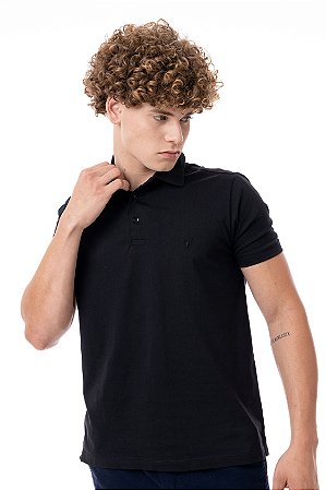 POLO MYR COMFORT PIMA PRETO