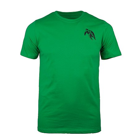 CAMISETA MYR COT. VERDE EST. TARTARUGA