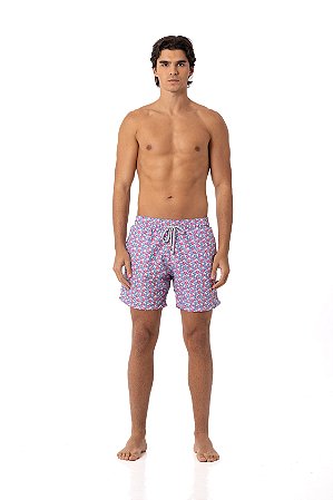 SHORT MYR SWIN CURTO PINK BLUE TURTLE