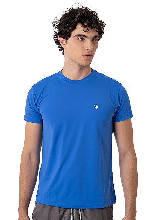 CAMISETA MANGA CURTA MYR • UV MASCULINA AZUL ROYAL