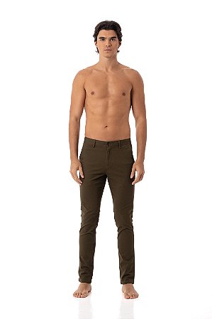 CALÇA CHINO MYR VERDE MILITAR