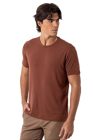 CAMISETA MODAL MYR MARROM