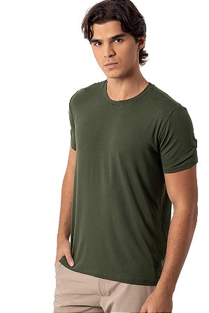 CAMISETA MODAL MYR VERDE MILITAR