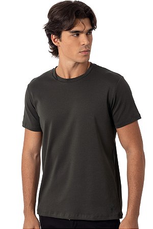 CAMISETA SUEDINE PIMA MYR VERDE MILITAR