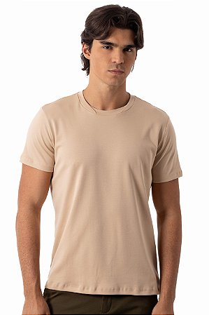 CAMISETA SUEDINE PIMA MYR BEGE