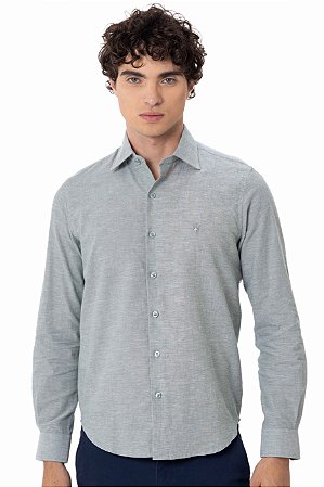 CAMISA LINHO MANGA LONGA MYR VERDE