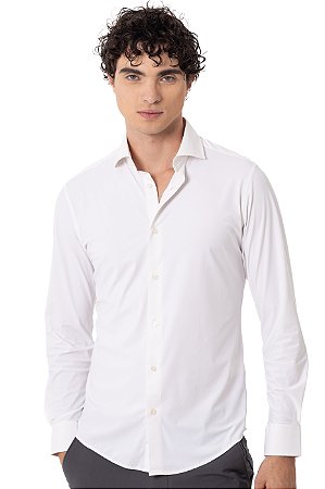 CAMISA MYR MANGA LONGA POLI BRANCA