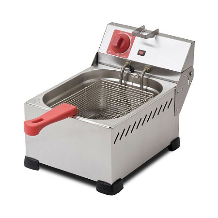 Fritadeira Elétrica 220V em inox - 1 Cuba 6.0LTS -MARQUESONI