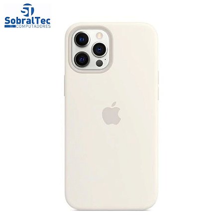 Case De Silicone Para iPhone 12 Pro Max Na Cor Bege