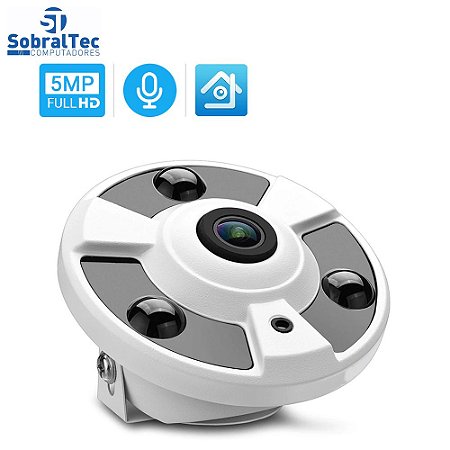 Câmera Ip Poe 48V Hamrolte 5MP  Wi-Fi  Interna Detecção Humana Áudio Com Duas Vias- SDQJ3L-I50