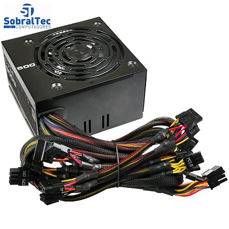 Fonte Real ATX 500W EVGA 80PLUS White 100-W1-0500-KR