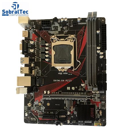Placa Mãe 1150 Ddr3 8Gb Xeon I3 I5 I7 Memoria M.2 NVME JGINYUE B85M-VH PLUS