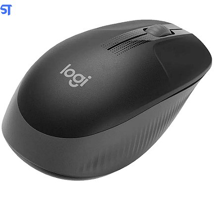 Mouse sem Fio Logitech Óptico 1000DPI 3 Botões - M190 Cinza