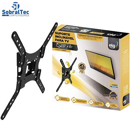 Suporte para TV Inclinável de Parede 26” até 55” - ELG T03V4