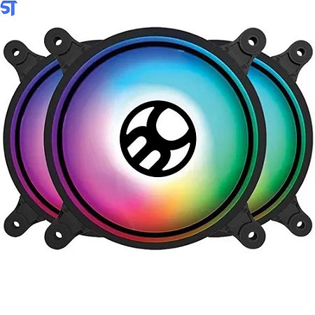 Cooler FAN Bluecase com LED RGB, 120mm - BF-19RGB
