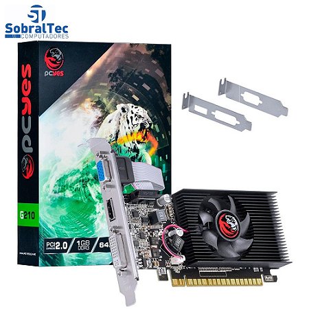 Placa de Vídeo PcYes G210 1GB / DDR3 - (PA210G6401D3LP)