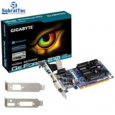 Placa de Vídeo Gamer GT210 64 Bit 1GB Ddr3 Gigabyte