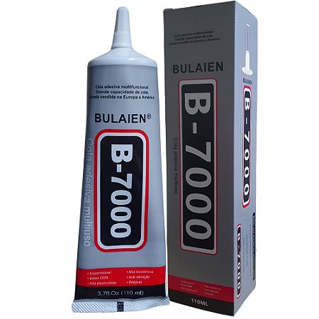 Cola Adesiva Multiuso Profissional ‎B-7000 Transparente 110ml - Bulaien