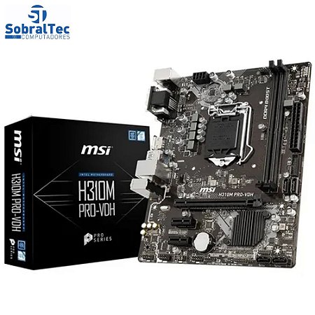 Placa Mãe Msi H310m Pro-Vdh Plus Intel 1151 Ddr4 Chipset H310