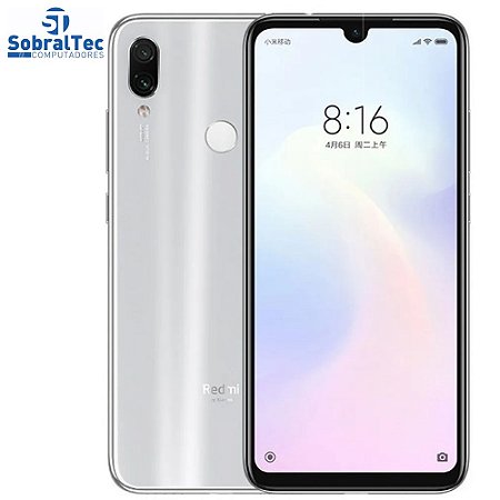 Smartphone Xiaomi Redmi Note 7 48 Mpx Dual SIM 64GB Moonlight White 4GB RAM