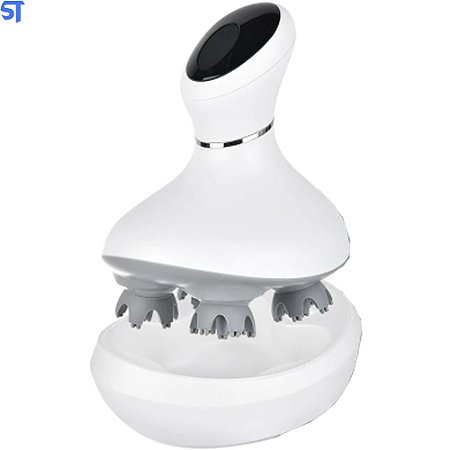 Massageador Elétrica Á Prova D'água 3D Para Cabeça