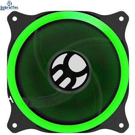 Cooler FAN Bluecase Ring BFR-11G 120mm LED Verde BULK