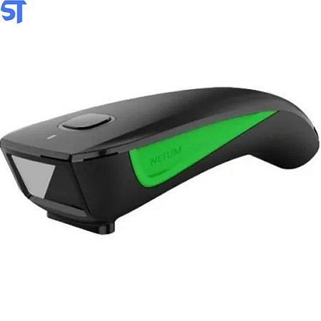 Leitor Código De Barras Bluetooth 1D E USB NETUM C740 Preto Com Verde