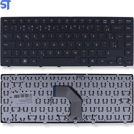Teclado Notebook Compativel Com Lg S425 - Preto - Br - Com Moldura