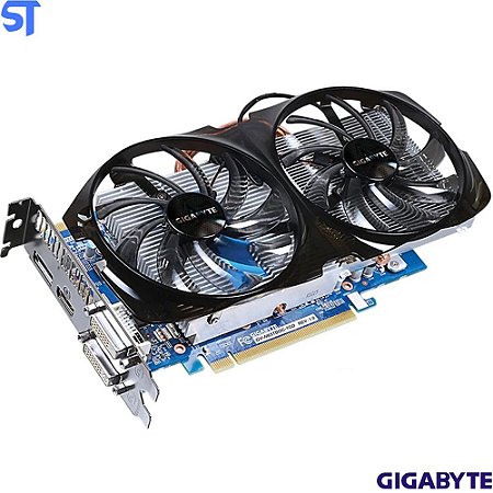 Placa de Vídeo GIGABYTE GV-N65TBOC Rev: 1.0-1GD 192Bit GDDR5 GTX650Ti
