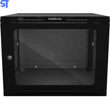 Mini Rack de Parede Padrão 19" 8U 570mm Montado e Desmontável Intelbras MRD 857