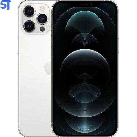 iPhone 12 Pro Max Apple 128GB Prateado 6,7” - Câm. Tripla 12MP iOS