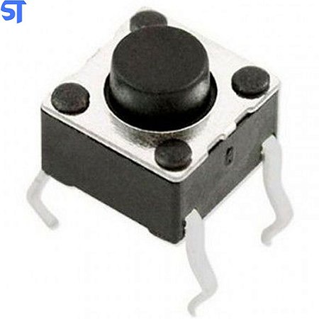 Botão Chave Tactil 6x6x4,3mm 180 Graus