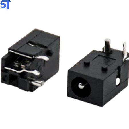Dc Power Jack Macho Sem Blindagem Através do Orifício Direito Conector 4.4 * 1.65mm