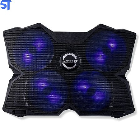 Base Refrigeradora Com 4 Coolers Para Notebook CoolCold ICE Magic 2