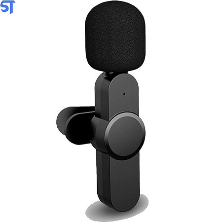 Microfone Condensador De Lapela Wireless / Sem Fio 2.4Ghz Aibev Tipo Lightning