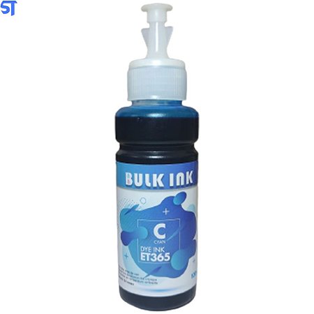 Refil Tinta Corante Epson-Hp Et 365-664 Bulk Ink Cyano 100ml