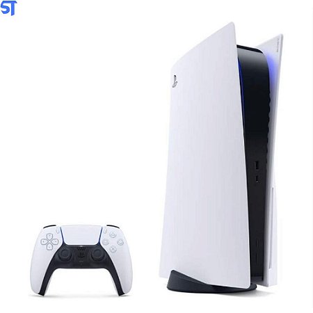 Playstation 5 Sony Com SSD 825GB 8K Bivolt Standard Preto e Branco (CFI-1000A) -A