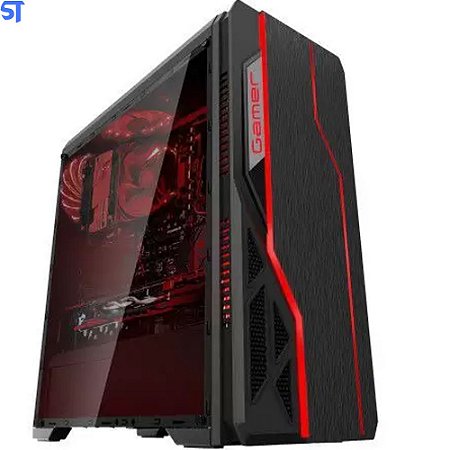 Gabinete Gamer BG-009 Preto Bluecase - Sem Fonte / Usb 3.0