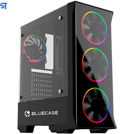 Gabinete Gamer BG-036 Preto Bluecase Sem Fonte / Usb 3.0