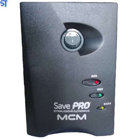 Estabilizador 500VA MCM Save Pro Bivolt/115V - Preto