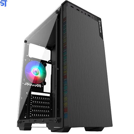 Gabinete Gamer Bg-030 Preto Bluecase S/ Fonte / Usb 3.0