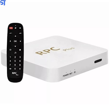 Receptor TV Box RPC Plus 8K / 128GB / 16GB RAM / Android 10.1 - Branco